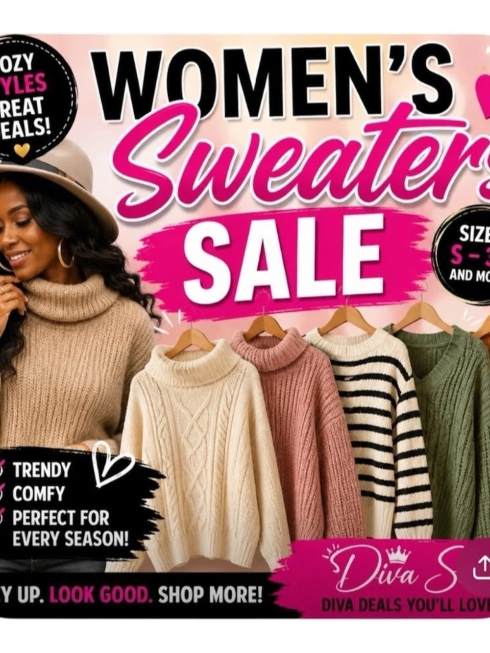 Women's Sweaters Sale Graphic